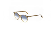 A side view of the LGR Tigre in Havana Camel 64/Blue Gradient Photochromic (base 2) - zoomed out.