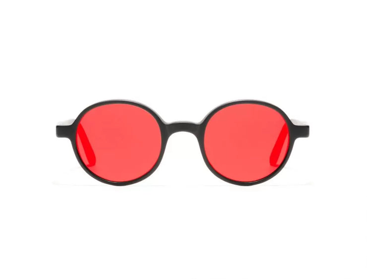 LGR Reunion glasses in Black Matt 22/Red Mirror (base 2).