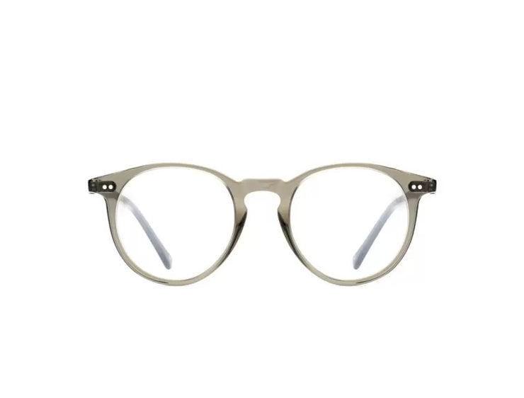 Front view of the LGR Dancalia glasses in Crystal Grey 70.