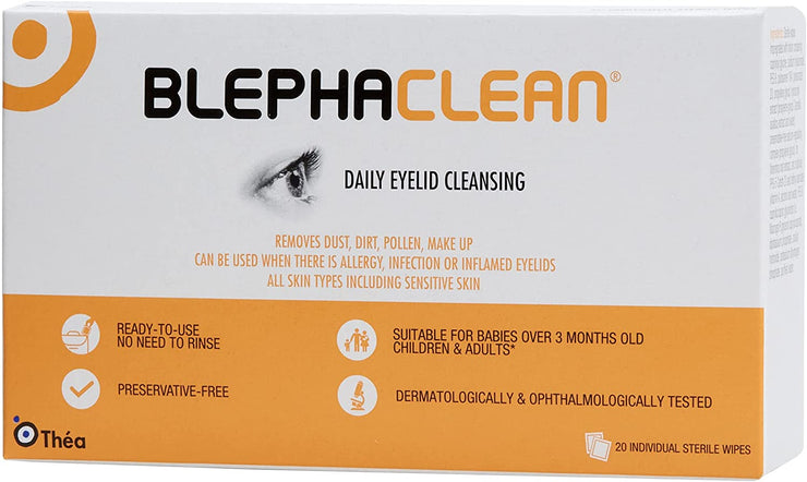 BLEPHACLEAN - Daily Eyelid Cleansing (20 Wipes)