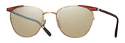 A pair of the EYEVAN Ellwood Sun in DBE/G | Brown & Gold.