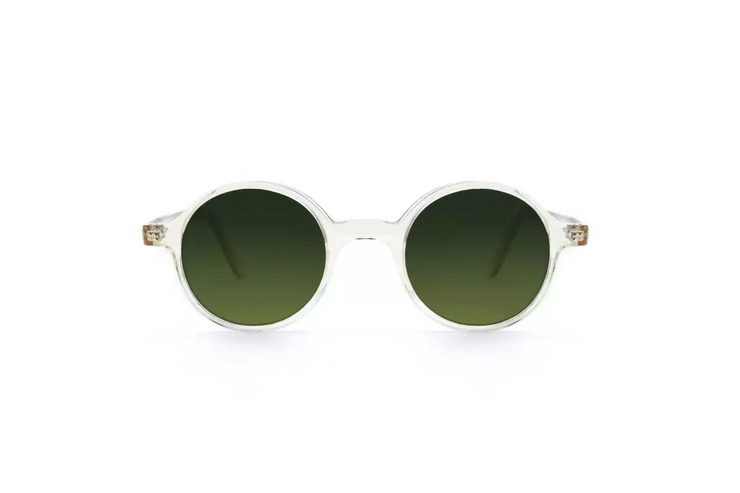 LGR Reunion glasses in Champagne 49/Green G15 Gradient (base 2).