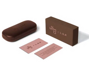 LGR x Issimo glasses case and packaging.