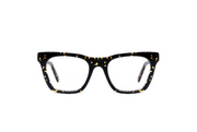 A front view of the LGR Cecile glasses in Havana Scuro 09.