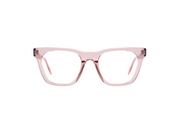 A front view of the LGR Cecile glasses in Crystal Pink 71.