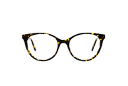 A front view of the LGR Cleopatra glasses in Havana Scuro 09.
