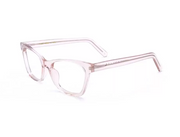 A side view of the LGR Alizé glasses in Crystal Pink 71 - zoomed out.