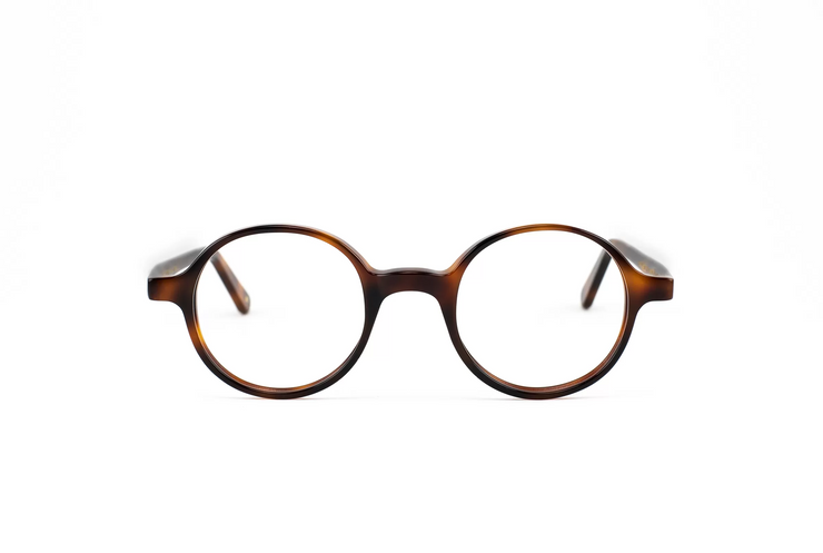 A front view of the LGR Reunion glasses in Havana Maculato 39.