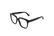 A side view of the LGR Dakhla glasses in Black 01 - zoomed out.