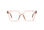 A front view of the LGR Dakhla glasses in Crystal Pink 71.